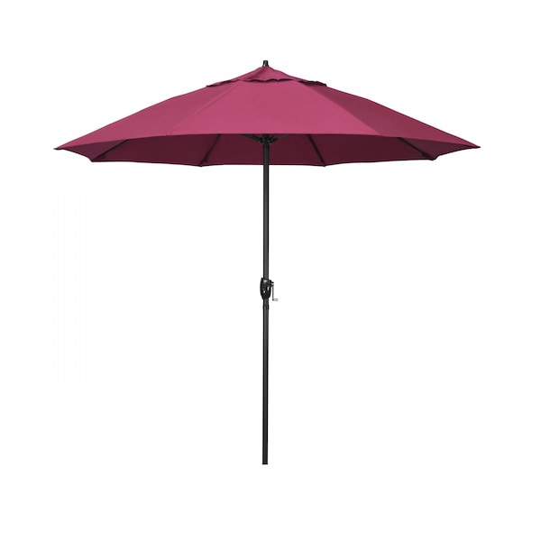 California Umbrella 7.5' Bronze Aluminum Market Patio Umbrella, Sunbrella Hot Pink 194061336304 - main